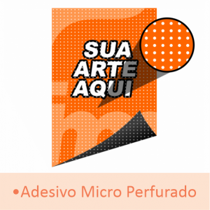 ◬ Adesivo Micro Perfurado Adesivo Perfurado  - Corte Reto Rente Estilete (Linear)